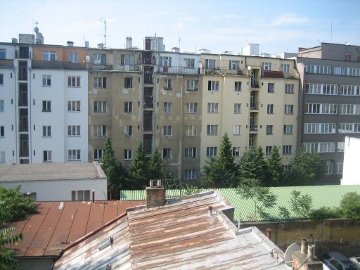 Leon Hotel, Prag, Tschechische Republik, Ausblick aus dem Fenster Zimmer 307