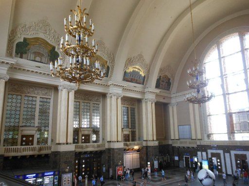 Kiew, Ukraine, Hauptbahnhof historische Halle