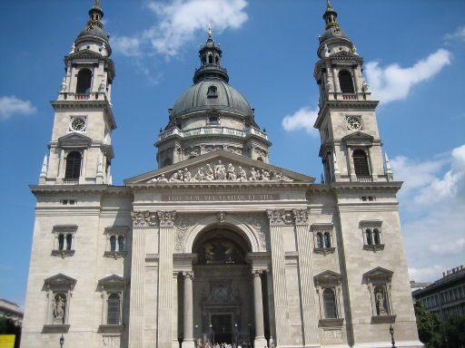 Sankt Stephans Basilika, Budapest, Ungarn, Außenansicht Hauptportal