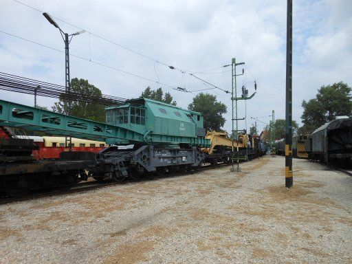 Vasúttörténeti Park, Eisenbahnmuseum, Budapest, Ungarn, Baukran