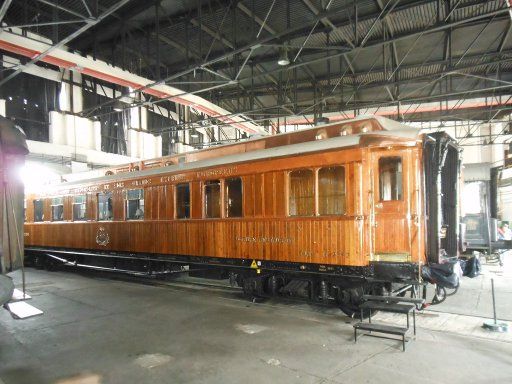 Vasúttörténeti Park, Eisenbahnmuseum, Budapest, Ungarn, Wagon aus Holz