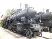 Vasúttörténeti Park, Eisenbahnmuseum, Budapest, Ungarn, Dampflokomotive aus dem Jahr 1914