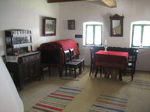 Skanzen, Szentendre, Ungarn, Bauernhaus Wohnraum