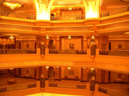 Emirates Palace Abu Dhabi Flure oberhalb der Lobby