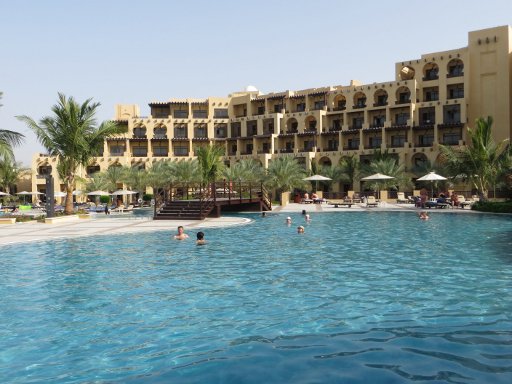Hilton Resort & Spa, Ras Al Khaimah Hotel, Ras Al Khaimah, Vereinigte Arabische Emirate, Pool Landschaft
