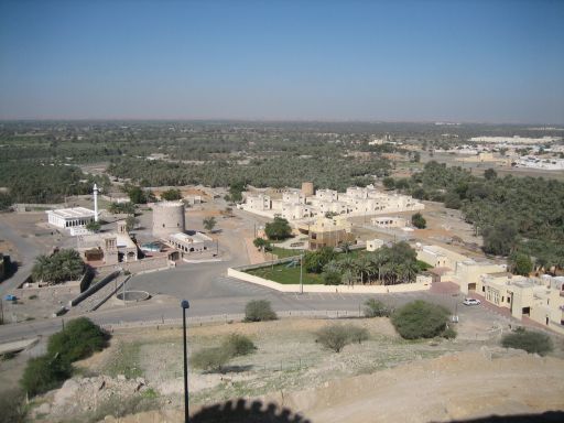 Khatt Springs Hotel & Spa, Ras Al Khaimah, Vereinigte Arabische Emirate, Ausblick aus dem Fenster in der 3.Etage Zimmer 1317