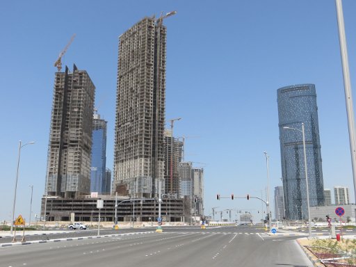 Al Reem Island, Abu Dhabi, Vereinigte Arabische Emirate, Baustellen