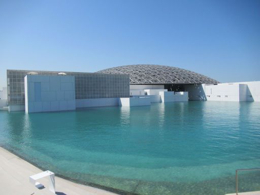 Louvre Abu Dhabi, Abu Dhabi, Vereinigte Arabische Emirate, Au&szlig;enansicht
