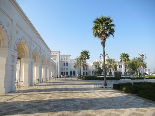 Qasar Al Watan, Pr&auml;sidentenpalast, Abu Dhabi, Vereinigte Arabische Emirate, Zugang zum Pr&auml;sidentenpalast