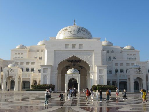 Qasar Al Watan, Pr&auml;sidentenpalast, Abu Dhabi, Vereinigte Arabische Emirate, Haupteingang Pr&auml;sidentenpalast