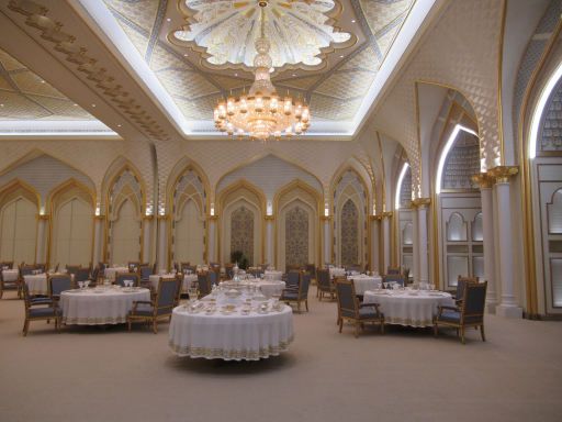 Qasar Al Watan, Pr&auml;sidentenpalast, Abu Dhabi, Vereinigte Arabische Emirate, Speisesaal