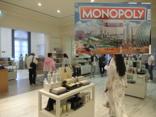 Qasar Al Watan, Pr&auml;sidentenpalast, Abu Dhabi, Vereinigte Arabische Emirate, Ladengesch&auml;ft mit Andenken und B&uuml;chern