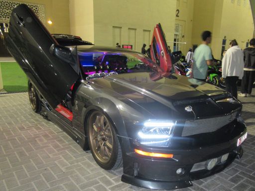 YAS Speed Festival Edition #2 Februar 2026, Abu Dhabi, Vereinigte Arabische Emirate, Ford Mustang mit Fl&uuml;gelt&uuml;ren