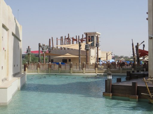 Yas Island, Abu Dhabi, Vereinigte Arabische Emirate, Yas Waterworld Eingangsbereich