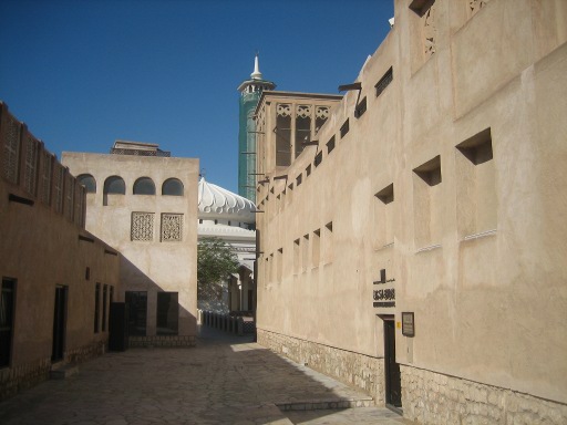 Dubai, Vereinigte Arabische Emirate, Bastakiya Altstadt Gassen