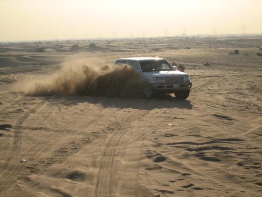 Desert Wüsten Safari, Dubai, Vereinigte Arabische Emirate, Beginn der Tour