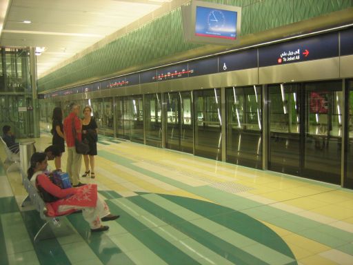 Dubai Metro, Dubai, Vereinigte Arabische Emirate, Untergrund Station