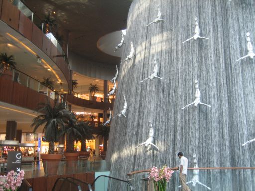Shopping Malls, Dubai, Vereinigte Arabische Emirate, Dubai Mall Wasserfall
