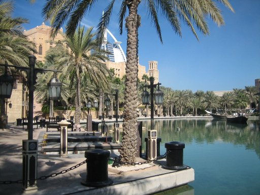 Dubai, Vereinigte Arabische Emirate, Souk Madinat Jumeirah, Abra Anlegestelle