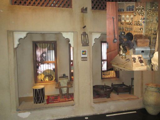 Dubai Frame, Dubai, Vereinigte Arabische Emirate, Ausstellung historisches Dubai