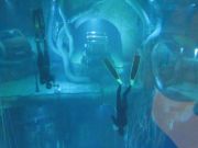 Deep Dive Dubai, Dubai, Vereinigte Arabische Emirate, Freediver im Tauchbecken