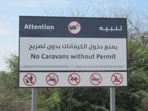 Jebel Ali Beach Camping, Dubai, Vereinigte Arabische Emirate, Camper ben&ouml;tigen Erlaubnis