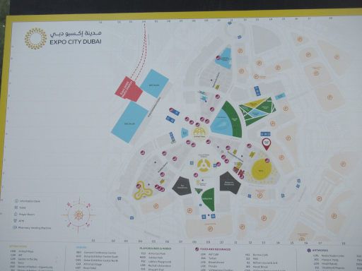 Expo 2020 Dubai, Dubai, Vereinigte Arabische Emirate, &Uuml;bersichtsplan vom Gel&auml;nde
