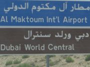 Dubai World Central Al Maktoum International Airport, DWC, Vereinigte Arabische Emirate, Wegweiser