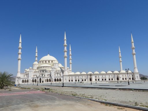 Fujairah, Vereinigte Arabische Emirate, Neue Moschee im Bau April 2014