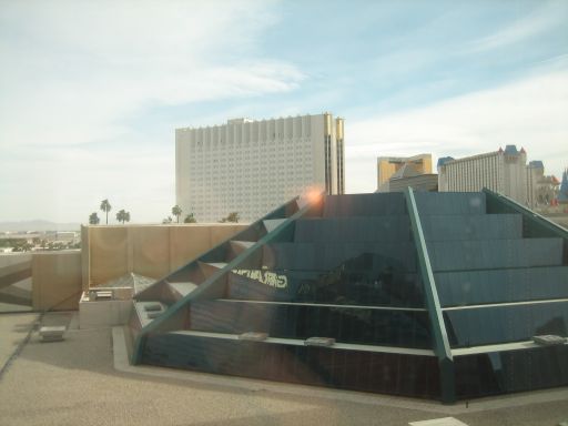 MGM Grand West Wing, Las Vegas, Nevada, USA, Zimmer Nummer 9–527 Blick aus dem Fenster