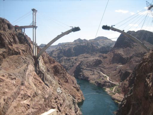 Hoover Dam, Nevada, Arizona, USA, Neubau Brücke