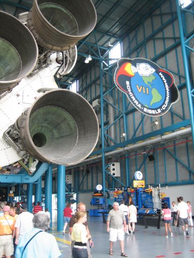 Kennedy Space Center, Cape Canaveral, Florida, USA, Saturn V Triebwerke