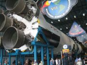 Kennedy Space Center, Cape Canaveral, Florida, USA, Saturn V Triebwerke