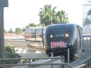 Monorail, Las Vegas, Nevada, Zug bei der Einfahrt