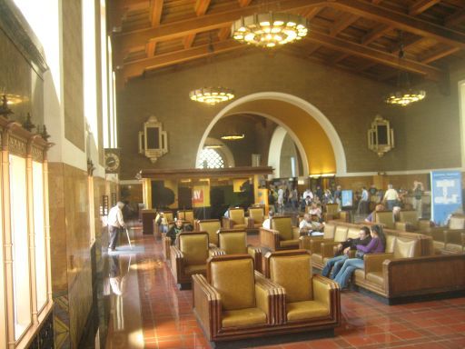 Los Angeles, Kalifornien, Vereinigte Staaten von Amerika, Union Station / Hauptbahnhof, Wartesaal