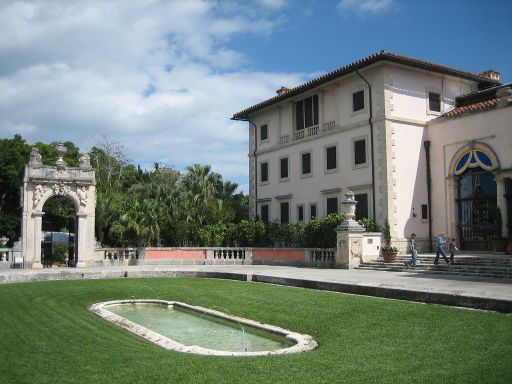 Vizcaya Museum & Gardens, Miami, Florida, Vereinigte Staaten von Amerika, Eingang zum Hauptgebäude