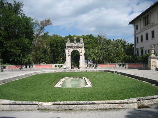 Vizcaya Museum & Gardens, Miami, Florida, Vereinigte Staaten von Amerika, Grünanlage vor dem Hauptgebäude
