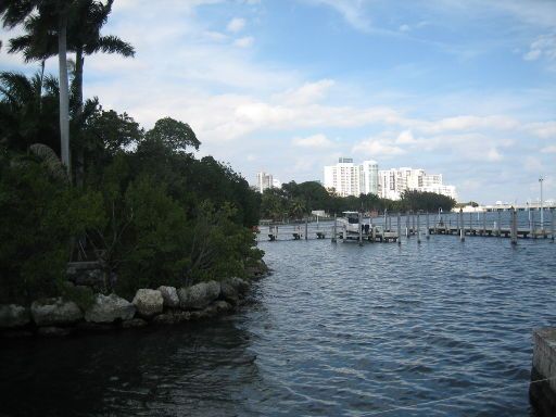 Vizcaya Museum & Gardens, Miami, Florida, Vereinigte Staaten von Amerika, Anlegestege für Boote