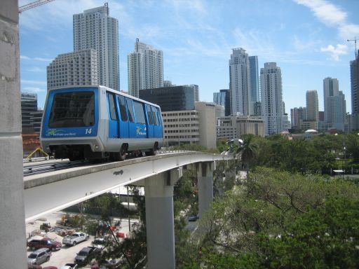 Miami und Miami Beach, Florida, Vereinigte Staaten von Amerika, Metro Mover