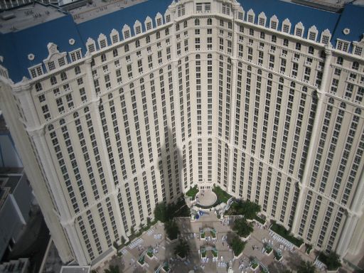 Paris Las Vegas Eiffelturm, Las Vegas, Nevada, Blick auf das Paris Hotel