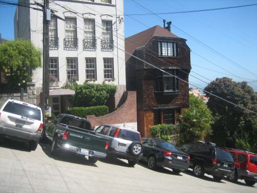 San Francisco, Kalifornien, Vereinigte Staaten von Amerika, Parallelstraße der Lombard Street
