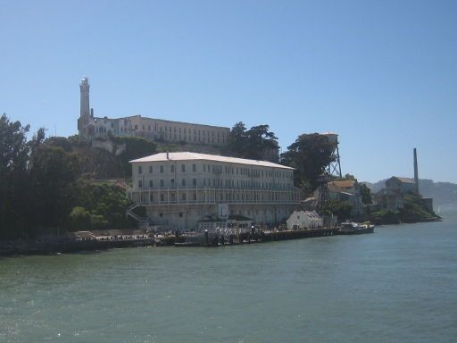 Alcatraz Island, San Francisco, Vereinigte Staaten von Amerika, Hafen mit Anleger