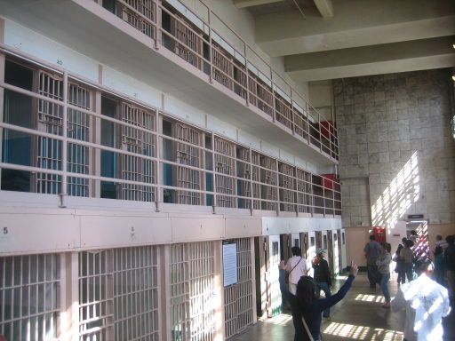 Alcatraz Island, San Francisco, Vereinigte Staaten von Amerika, 3 Etagen mit Zellen