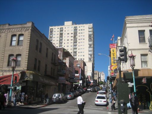 Chinatown, San Francisco, Vereinigte Staaten von Amerika, Kreuzung Grant Avenue und Washington Street