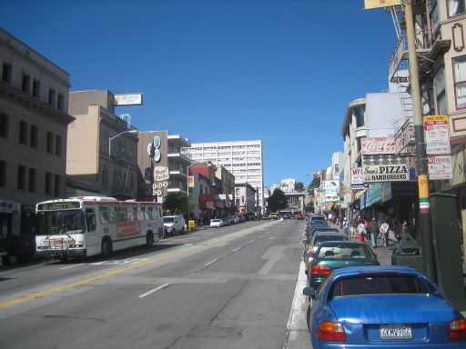 Chinatown, San Francisco, Vereinigte Staaten von Amerika, Broadway mit thailändischen Restaurant