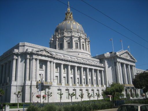City Hall, San Francisco, Außenansicht mit Kuppel