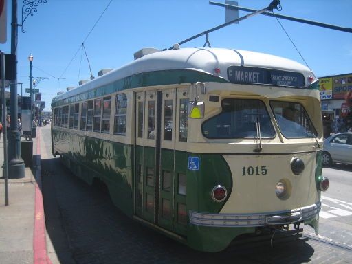 Fisherman’s Wharf, San Francisco, Vereinigte Staaten von Amerika, Tram Jefferson Street