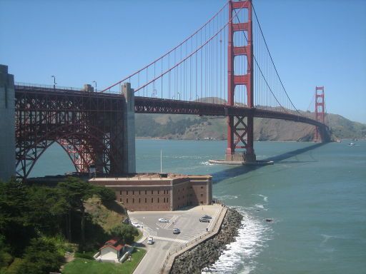 Golden Gate Bridge, San Francisco, Vereinigte Staaten von Amerika, Landseite Süden