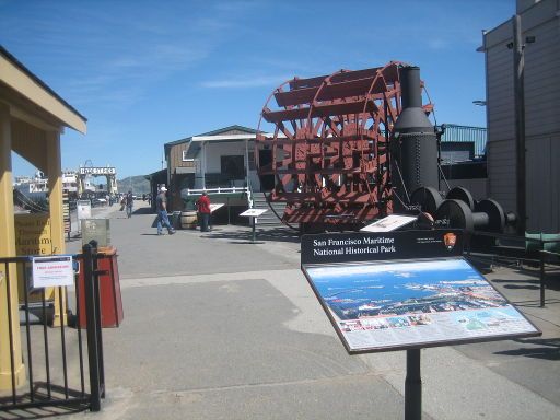 Maritime National Historical Park, San Francisco, Vereinigte Staaten von Amerika, Eingang Hyde Street Pier