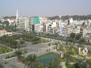 Liberty 4 Hotel, Ho Chi Minh, Saigon, Vietnam, Ausblick vom Balkon der Suite